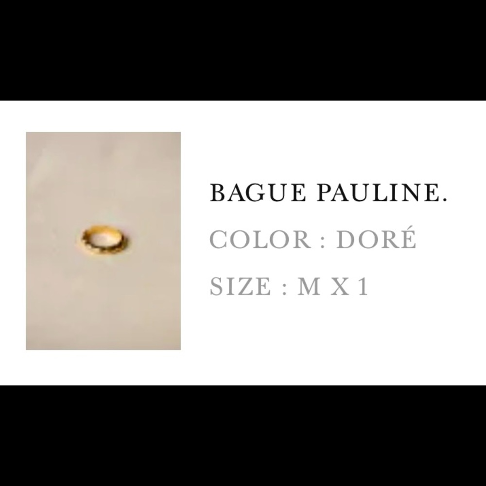 Sézane Bague Pauline Ring in Doré